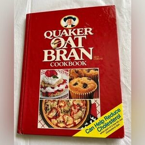 Quaker Oat Bran Cookbook 1989 Vintage Reduce Cholesterol